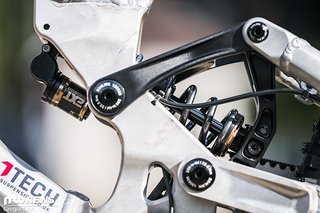 Am Heck kommt ein EXT-Stahlfederdämpfer zum Einsatz.