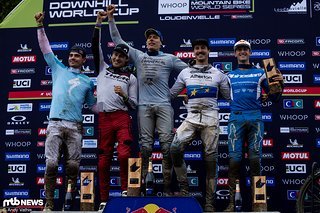 So sehen Sieger aus! Benoit Coulanges vor Reece Wilson, Andi Kolb, Loic Bruni und Ronan Dunne.