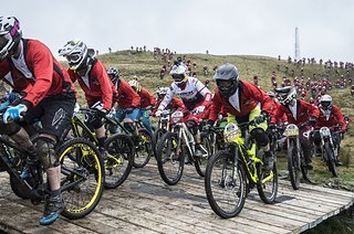 Beim Rennen ging es vor allem darum, möglichst gut vom Start wegzukommen Beim Rennen ging es vor allem darum, möglichst gut vom Start wegzukommen