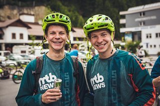 Doppeltest vom Brudergespann bei der Schnitzeljagd in Sölden