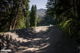 Im mittleren Teil gibts für die Fahrerinnen und Fahrer eine kurze Verschnaufspause