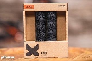 Der Sixpack D-Trix kommt mit extra softem Gummi, dem mit 33 mm dicksten Durchmesser und Wabenmuster.