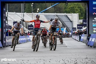 Tom Pidcock jubelte in diesem Saison bei seinem einzigen Auftritt auf dem Mountainbike doppelt