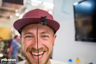 Philipp hat sichtlich Spaß mit unserem Mikro.