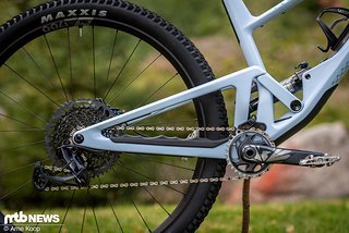 Das zweite Mountainbike der Scor-Firmengeschichte teilt sich die Formensprache mit dem 4060 und setzt ebenfalls auf den Lower Link Virtual Pivot-Hinterbau.