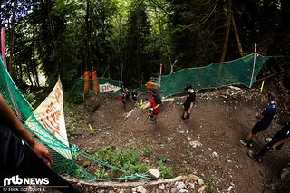 Die Strecke in Champery ist vor allem eins: steil!