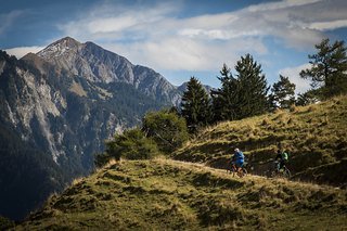 Der Aufstieg zum Regitzerspitz ist nur knapp 500 Höhenmeter. Aber kurz nach dieser Sektion beginnt das Schieben. Der Aufstieg zum Regitzerspitz ist nur knapp 500 Höhenmeter. Aber kurz nach dieser Sektion beginnt das Schieben.