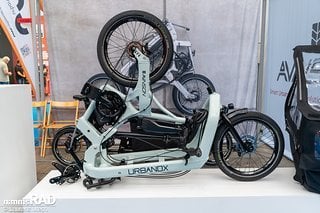 Dieses Urbanox-Lastenrad lässt sich zusammenfalten.