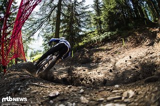 Kye A'Hern zeigt, wie man einen Anlieger in La Thuile zerlegt.