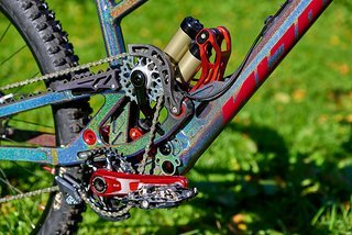 Geschaltet wird mit einer SRAM X01 7-fach