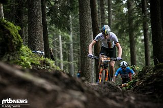 Niklas Schehl auf der Verfolgung