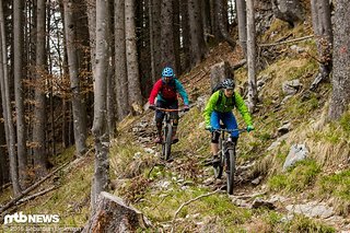 Auch flowig wurde es auf einigen Trails um Lenggries im „Flow Valley“