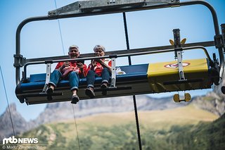 Die Fotografen-Veteranen Boris Beier und Sebastian Schieck waren etwas spät dran zum Track Walk