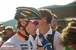 Im Interview mit der ARD, nach einem sehr starken WM-Rennen in Hafjell 2014.