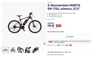 Das bikespezifische Angebot bei Aldi zum Singles Day beschränkt sich auf ein E-MTB – hier gibts dafür aber ganze 50 % Rabatt.