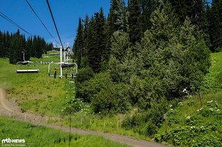Ab jetzt gehts nur noch mit dem Lift bergauf