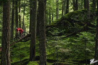 Während im Bike Park nebenan der alljährliche Crankworx-Wahnsinn herrscht