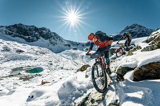 Alpine Trails im Schnee sind doch herausfordernd Alpine Trails im Schnee sind doch herausfordernd