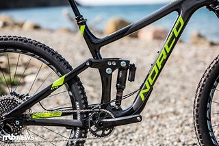 Das Norco Range Carbon 9 hat eine schicke Rahmenform und besteht aus jeder Menge Carbon