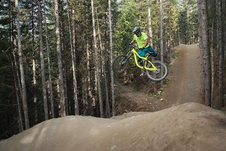 Ohne Motor geht's bergab über die Sprünge