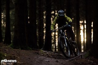Punkten kann der Laufradsatz durch das Fahrverhalten