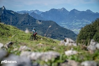 Das Bike klettert sehr bequem, wenn auch mit leichtem Schaukeln