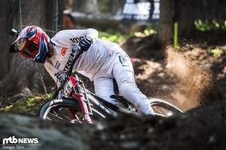 Für Matt Walker ging es hier fast über den Lenker.