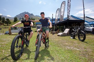 Jürgen Schlender von Alutech Cycling und Daniel Gottschall von Alutech Trail Force Team Jürgen Schlender von Alutech Cycling und Daniel Gottschall von Alutech Trail Force Team