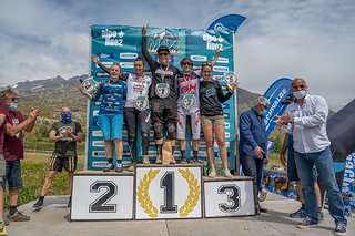 Podium der Damen Podium der Damen