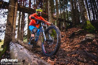 Da soll noch einer sagen im Winter würde Biken keinen Spaß machen.