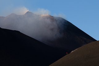 Der Ätna - 3.350 m hoher und derzeit aktiver Vulkan auf Sizilien