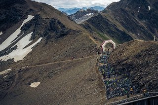 Ab geht es - vom Rothorn hinab