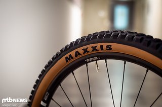 Maxxis Minion DHF/DHR II-Reifen stellen den nötigen Grip zur Verfügung. Maxxis Minion DHF/DHR II-Reifen stellen den nötigen Grip zur Verfügung.