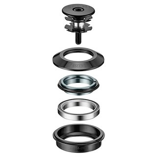 Mit dem Mix n Match System von Ascend Components hat der Kunde die Möglichkeit nur einen Teil des Steuersatzes zu tauschen. Der Top Headset Cup ZS44 (obere Teil) liegt bei £14.99 (UVP). Mit dem Mix n Match System von Ascend Components hat der Kunde die Möglichkeit nur einen Teil des Steuersatzes zu tauschen. Der Top Headset Cup ZS44 (obere Teil) liegt bei £14.99 (UVP).