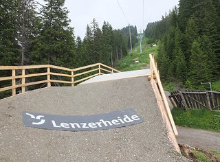 Blick zurück zum Zielhang