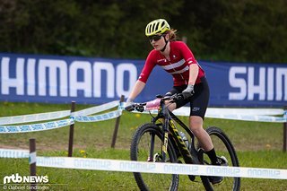 Die Dänin Sofie Pedersen fuhr ein couragiertes Rennen und landete nach vier Runden im Bullentäle auf Position drei