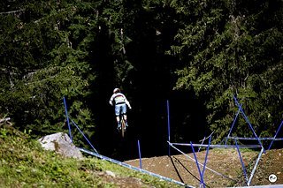 Rachel Atherton machte nur Trainingsläufe und schonte ihre Schulter für den Rennlauf