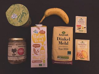 Die Zutaten für die Pancakes