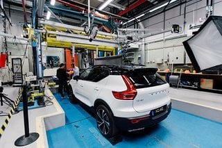 Die Versuche werden bei Volvo in Göteberg durchgeführt