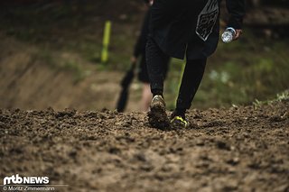 Im unteren Teil ist der Boden in Les Gets extrem zäh