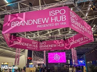 In diesem ISPO Brandnew-Hub-Bereich können Firmen an vergleichsweise günstigen Systemständen Neues ausstellen.