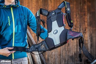 Das Tragesystem des Ergon BE1 Enduro Protect ist in vier Positionen verstellbar Das Tragesystem des Ergon BE1 Enduro Protect ist in vier Positionen verstellbar