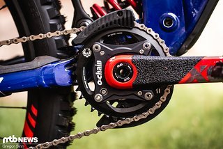 Wer vorher auf ein Direct Mount-Kettenblatt gesetzt hat, braucht neben dem Ochain noch ein Kettenblatt mit 104 mm Lochkreis. Wer vorher auf ein Direct Mount-Kettenblatt gesetzt hat, braucht neben dem Ochain noch ein Kettenblatt mit 104 mm Lochkreis.