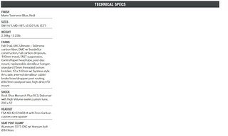 Felt Decree FRD Frameset Specs und Geometrie
