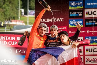 Die Freude bei den drei Franzosen auf dem Podium war grenzenlos!