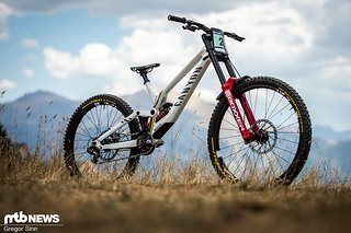 Auf dem schicken WM-Bike konnte Henri leider nur sehr wenige Runs machen