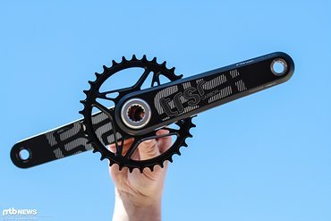 Die Kurbelarme sind vollständig hohl gefertigt Die Kurbelarme sind vollständig hohl gefertigt