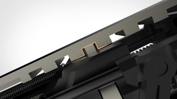 Arretierung alle 4 mm Arretierung alle 4 mm