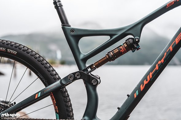 Den Hinterbau kennt man vom Whyte S-150C Den Hinterbau kennt man vom Whyte S-150C