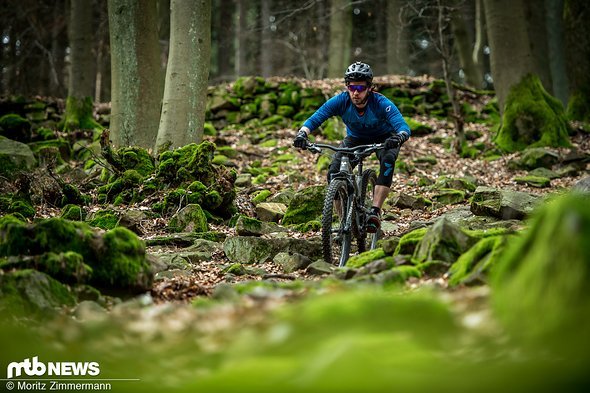 Gemacht ist das Bike eher für steile und ruppige Trails Gemacht ist das Bike eher für steile und ruppige Trails